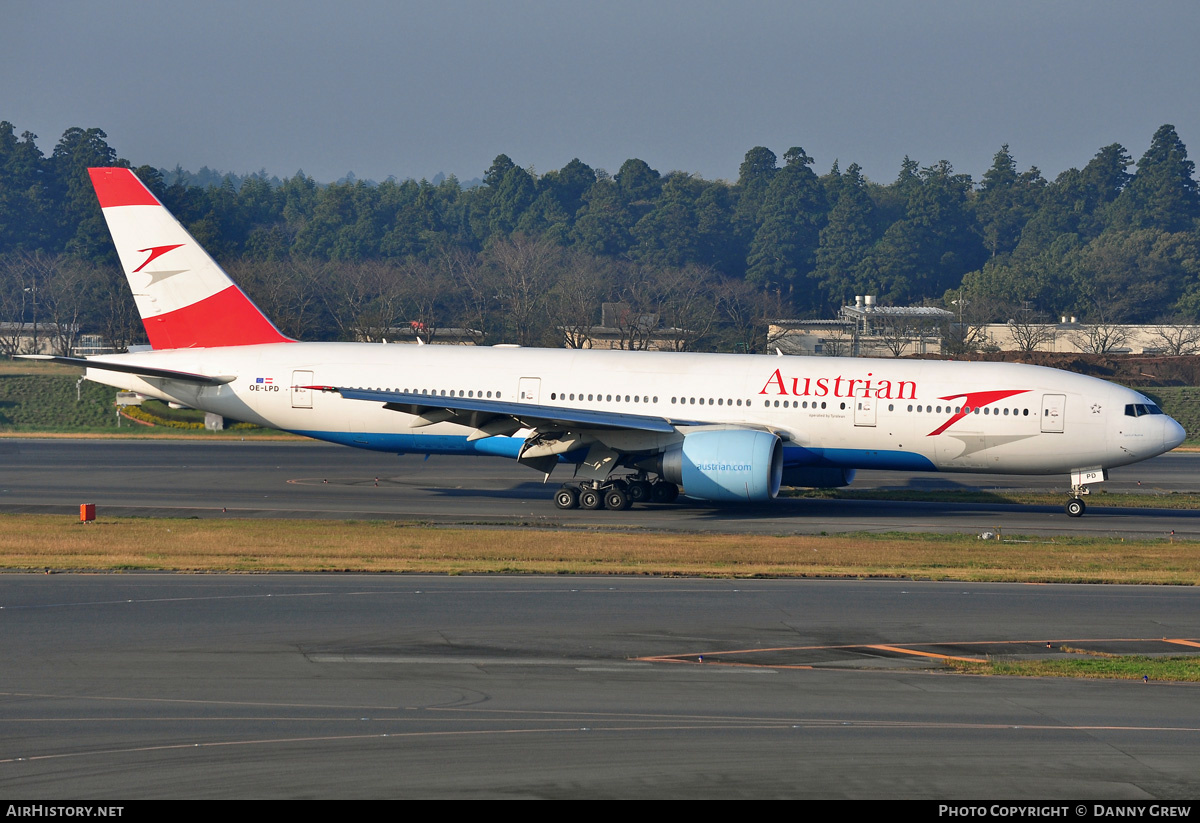 Aircraft Photo of OE-LPD | Boeing 777-2Z9/ER | Austrian Airlines | AirHistory.net #168937