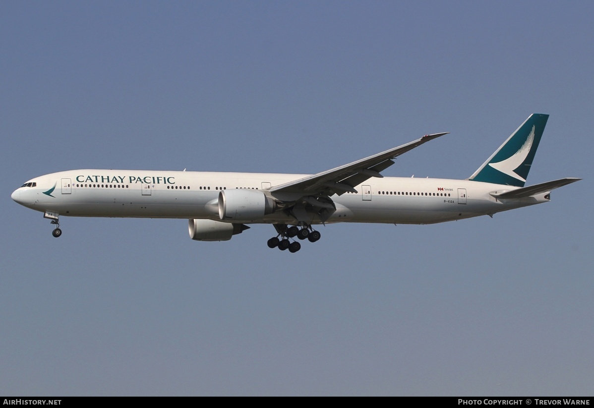 Aircraft Photo of B-KQA | Boeing 777-367/ER | Cathay Pacific Airways | AirHistory.net #168958