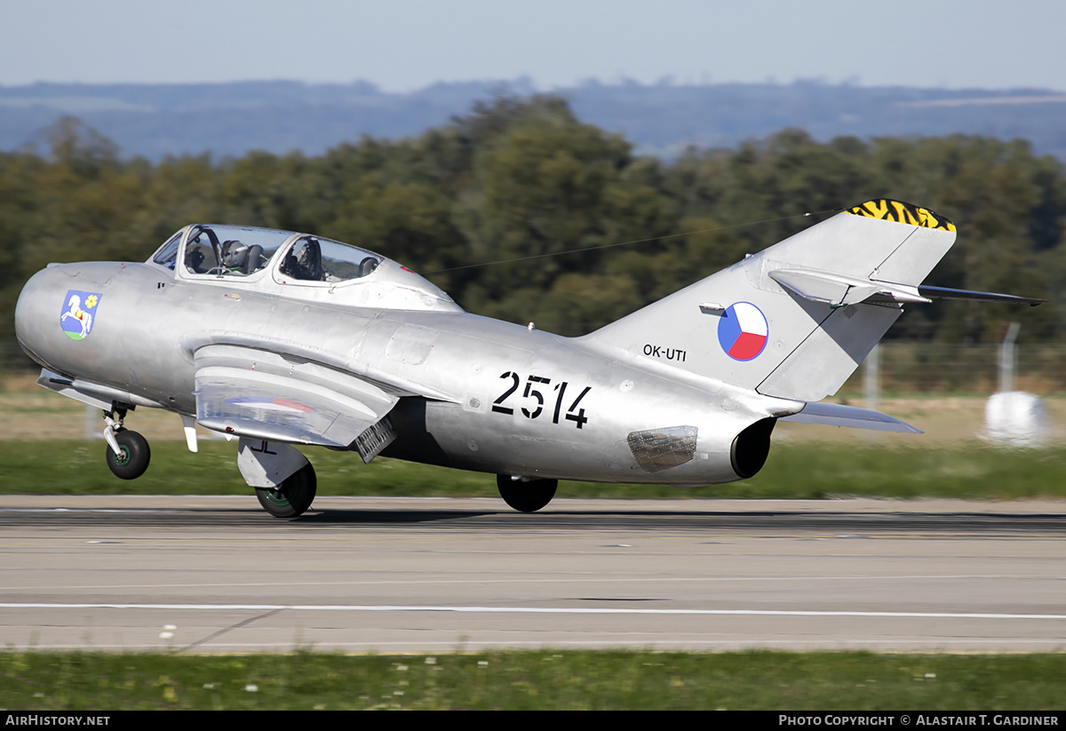 Aircraft Photo of OK-UTI / 2514 | PZL-Mielec SBLim-2 (MiG-15UTI) | Czechoslovakia - Air Force | AirHistory.net #168970