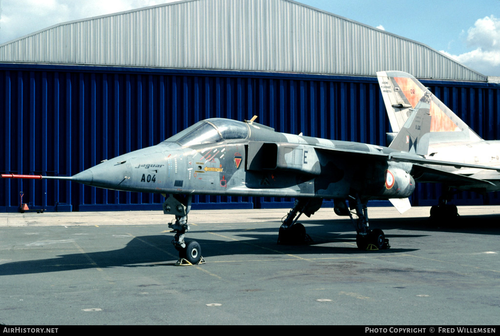 Aircraft Photo of A04 | Sepecat Jaguar A | France - Air Force | AirHistory.net #168988