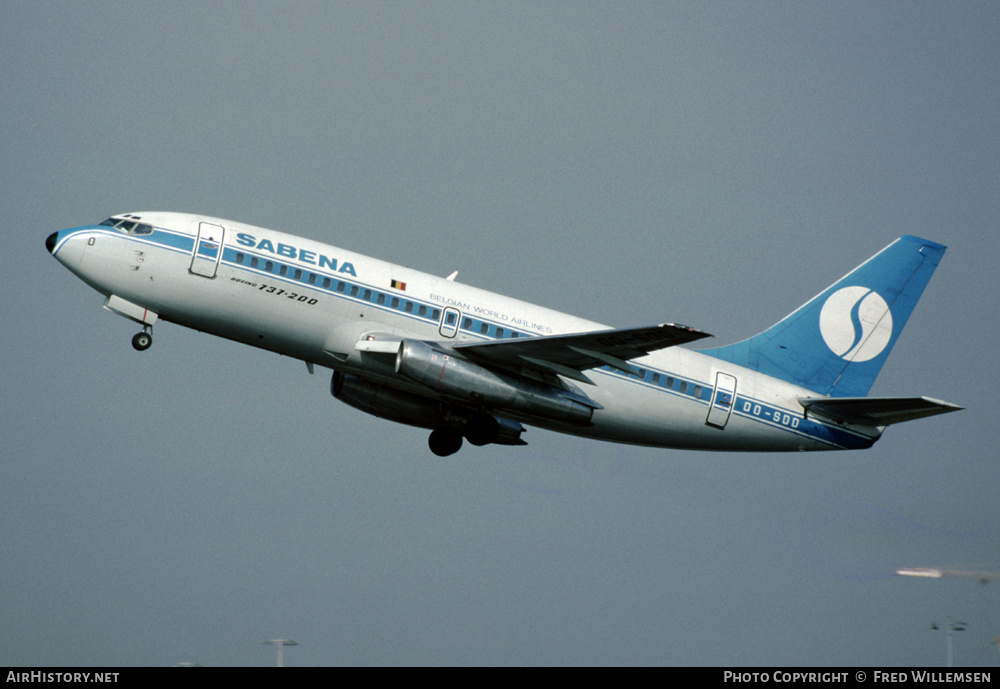 Aircraft Photo of OO-SDD | Boeing 737-229/Adv | Sabena | AirHistory.net #168994