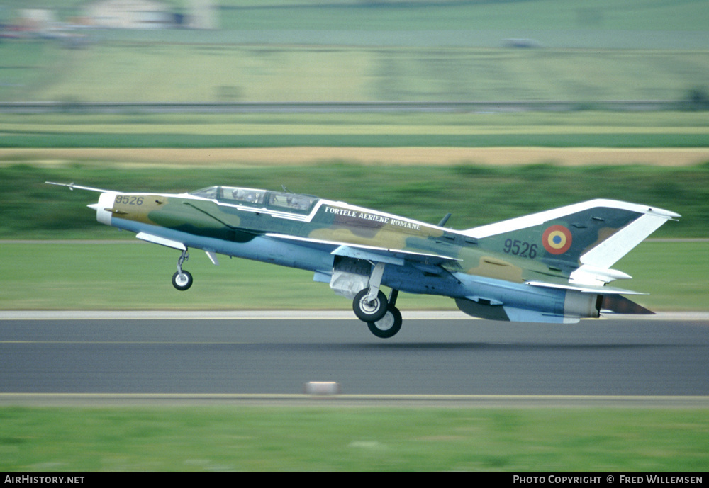 Aircraft Photo of 9526 | Mikoyan-Gurevich MiG-21UM Lancer B | Romania - Air Force | AirHistory.net #168999