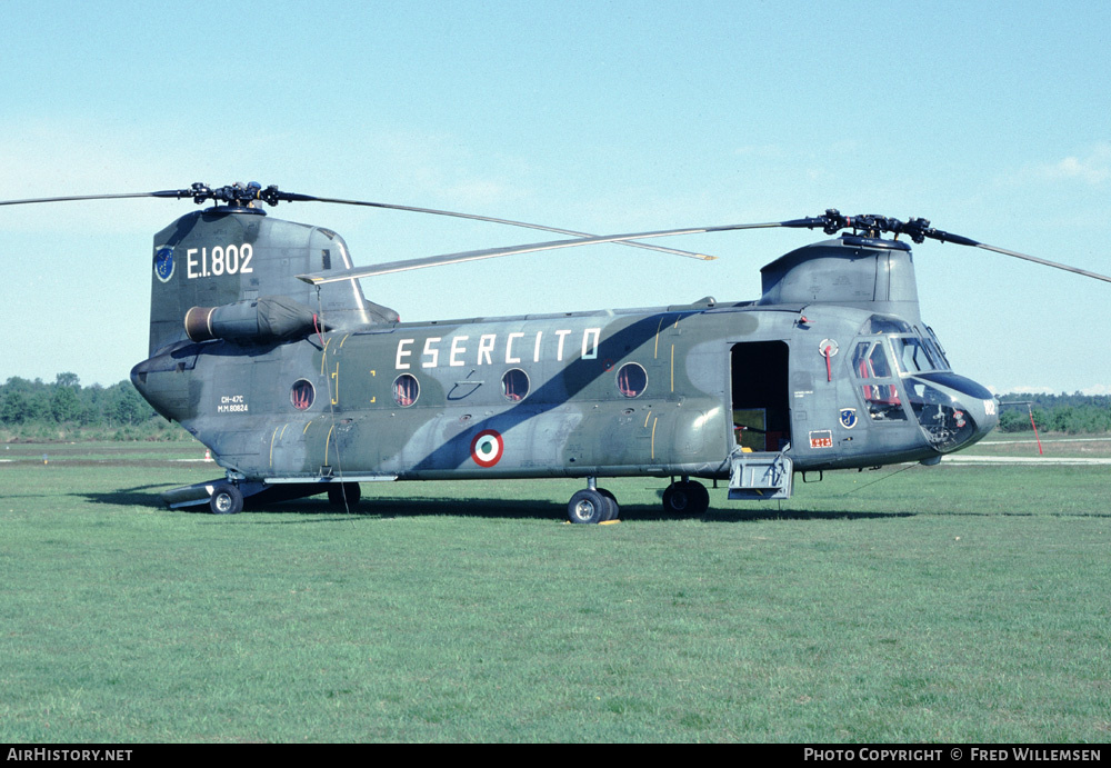 Aircraft Photo of MM80824 | Boeing Vertol CH-47C Chinook | Italy - Army | AirHistory.net #169008
