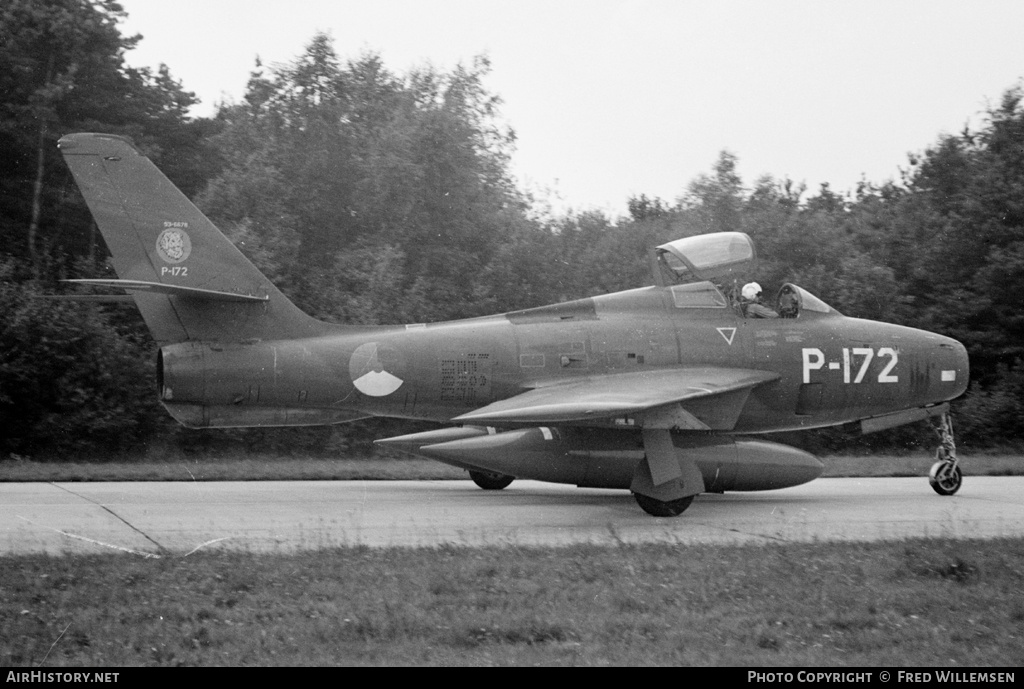 Aircraft Photo of P-172 | Republic F-84F Thunderstreak | Netherlands - Air Force | AirHistory.net #169009