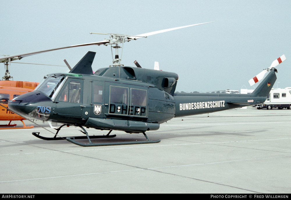 Aircraft Photo of D-HEPP | Bell 212 Twin Two-Twelve | Bundesgrenzschutz | AirHistory.net #169012