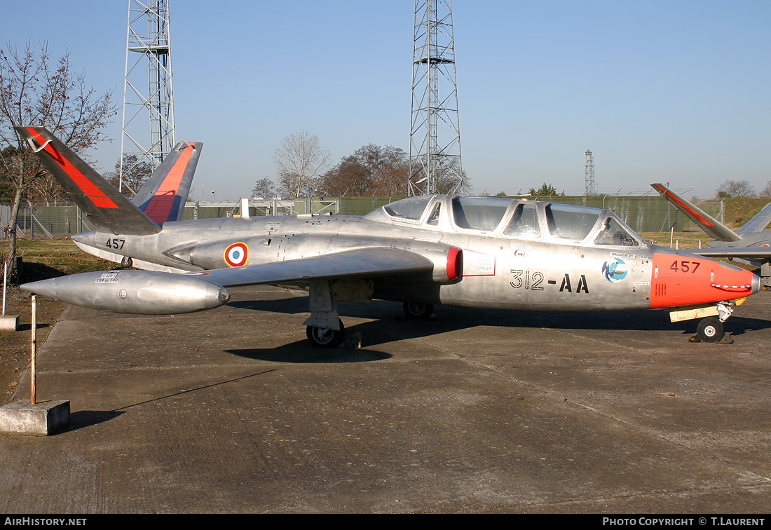 Aircraft Photo of 457 | Fouga CM-170R Magister | France - Air Force | AirHistory.net #169014