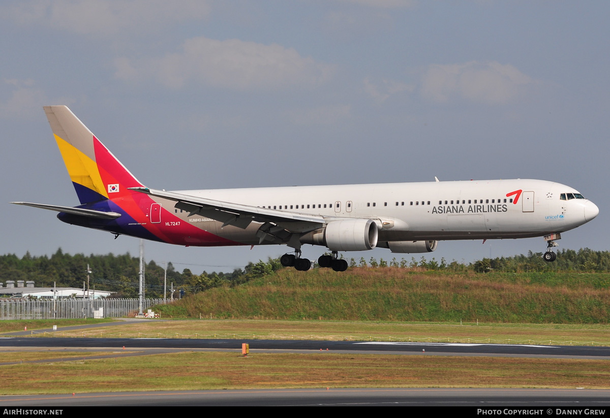 Aircraft Photo of HL7247 | Boeing 767-38E | Asiana Airlines | AirHistory.net #169053