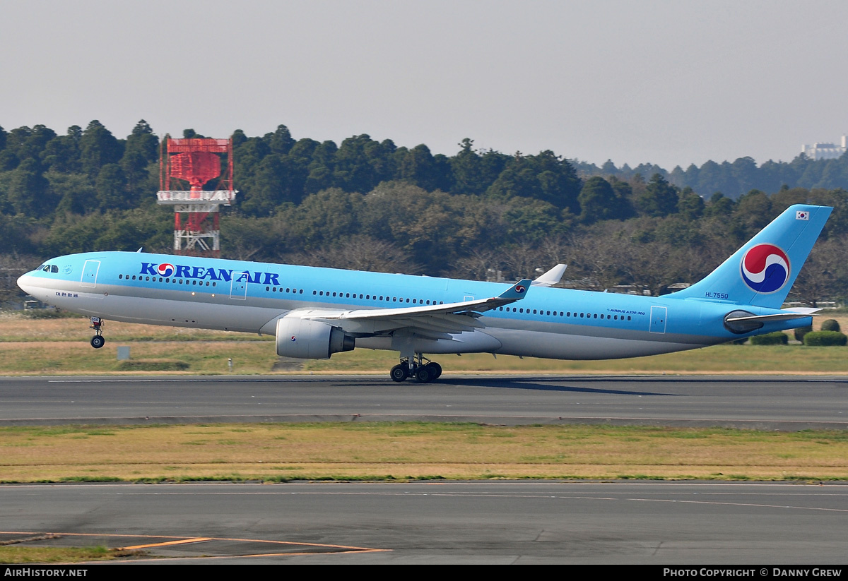 Aircraft Photo of HL7550 | Airbus A330-322 | Korean Air | AirHistory.net #169080