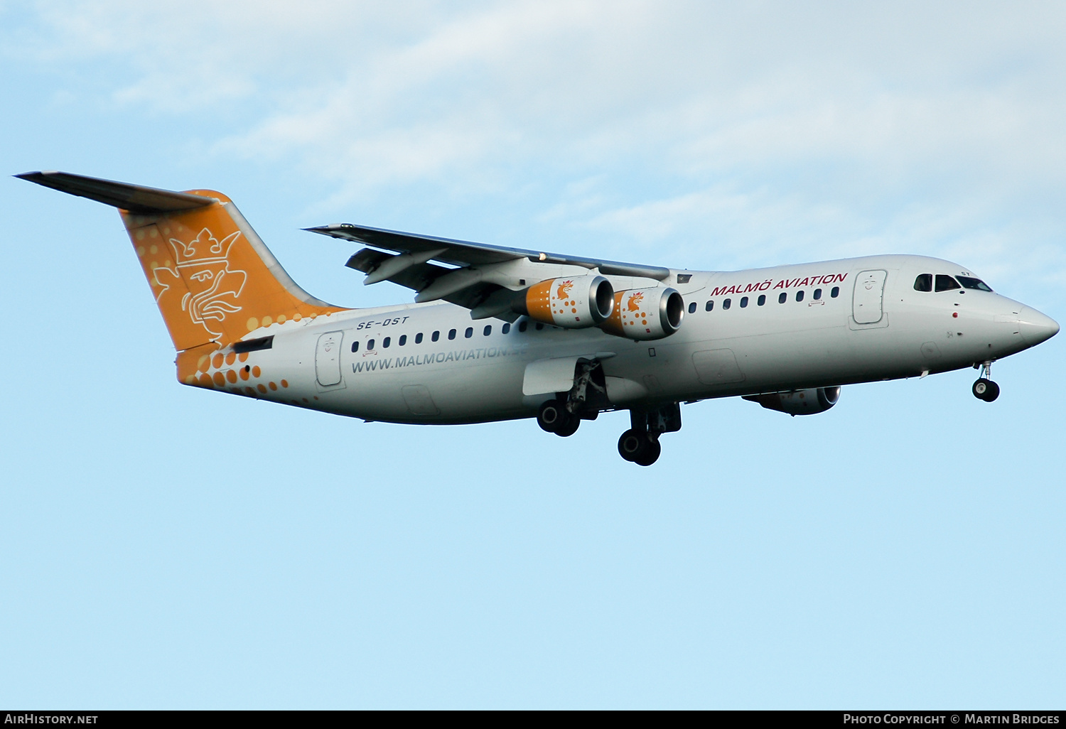 Aircraft Photo of SE-DST | British Aerospace Avro 146-RJ100 | Malmö Aviation | AirHistory.net #169246