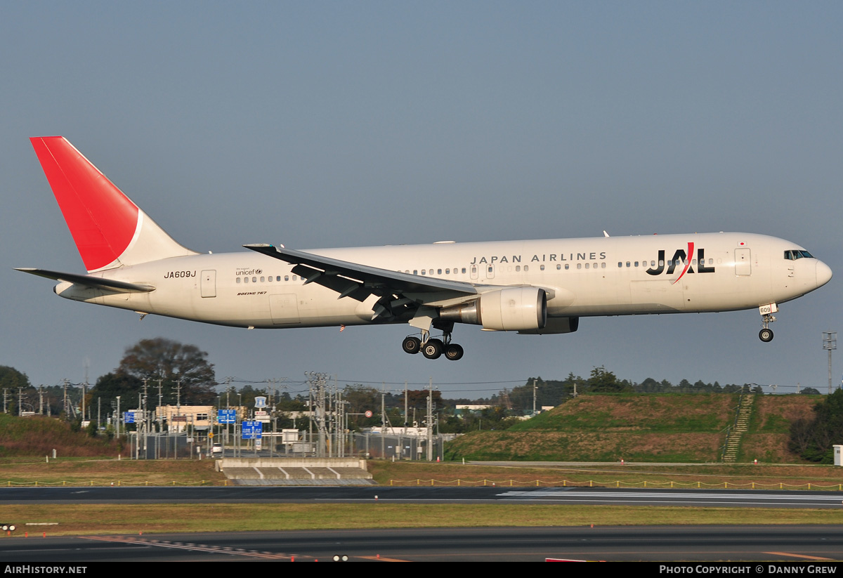 Aircraft Photo of JA609J | Boeing 767-346/ER | Japan Airlines - JAL | AirHistory.net #169258