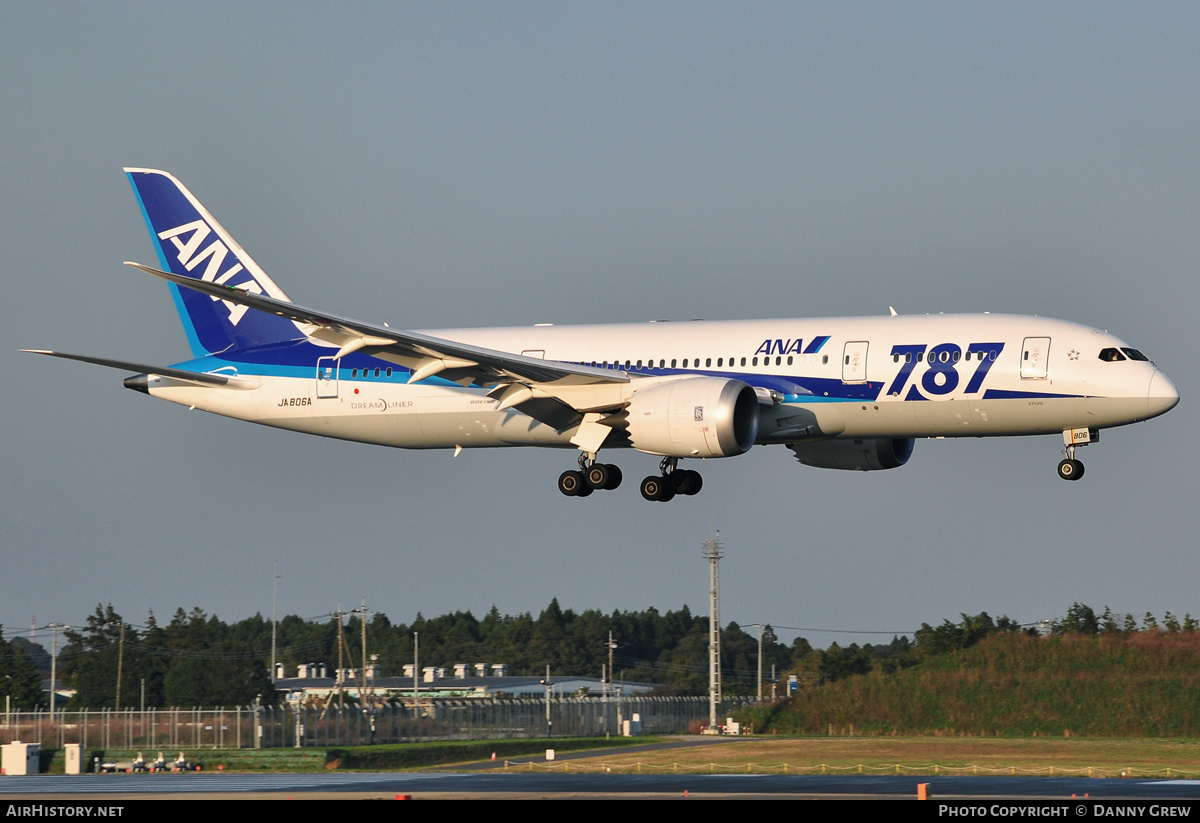 Aircraft Photo of JA806A | Boeing 787-8 Dreamliner | All Nippon Airways - ANA | AirHistory.net #169278