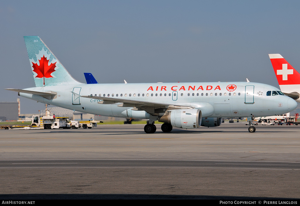 Aircraft Photo of C-FYKR | Airbus A319-114 | Air Canada | AirHistory.net #169286