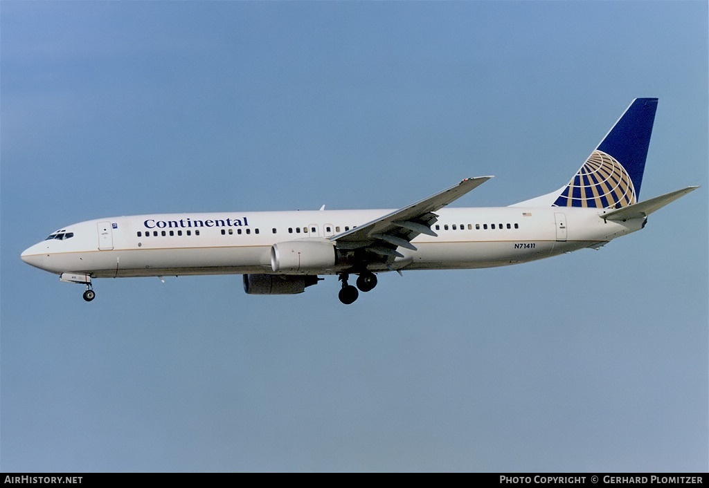 Aircraft Photo of N71411 | Boeing 737-924 | Continental Airlines | AirHistory.net #169310