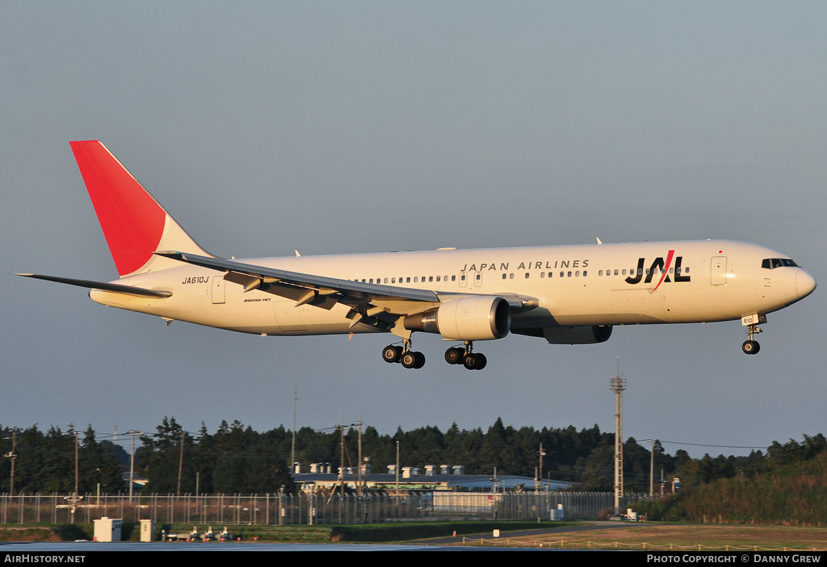 Aircraft Photo of JA610J | Boeing 767-346/ER | Japan Airlines - JAL | AirHistory.net #169324