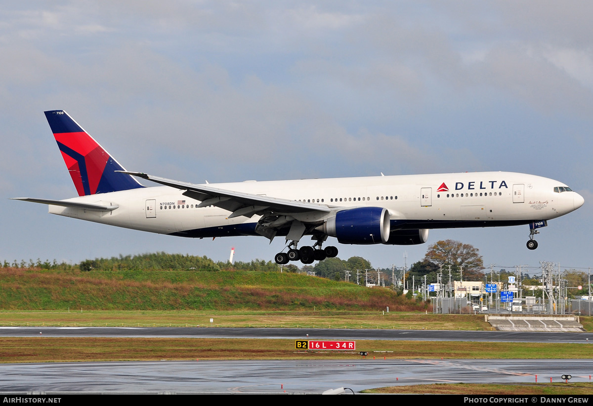 Aircraft Photo of N708DN | Boeing 777-232/LR | Delta Air Lines | AirHistory.net #169337