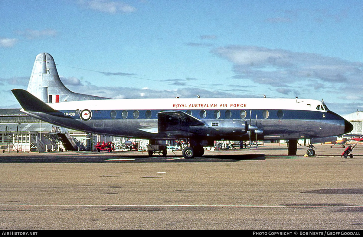 Aircraft Photo of A6-436 | Vickers 816 Viscount | Australia - Air Force | AirHistory.net #169338