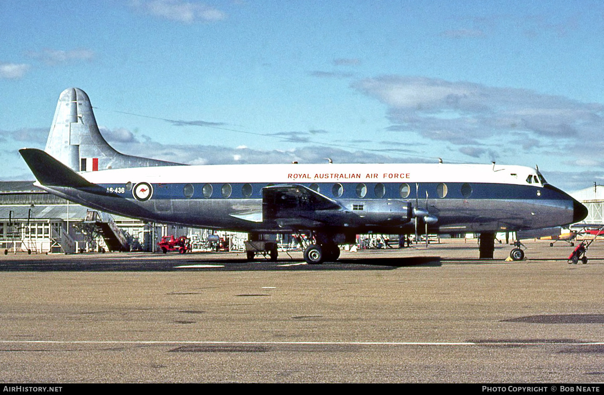 Aircraft Photo of A6-436 | Vickers 816 Viscount | Australia - Air Force | AirHistory.net #169338