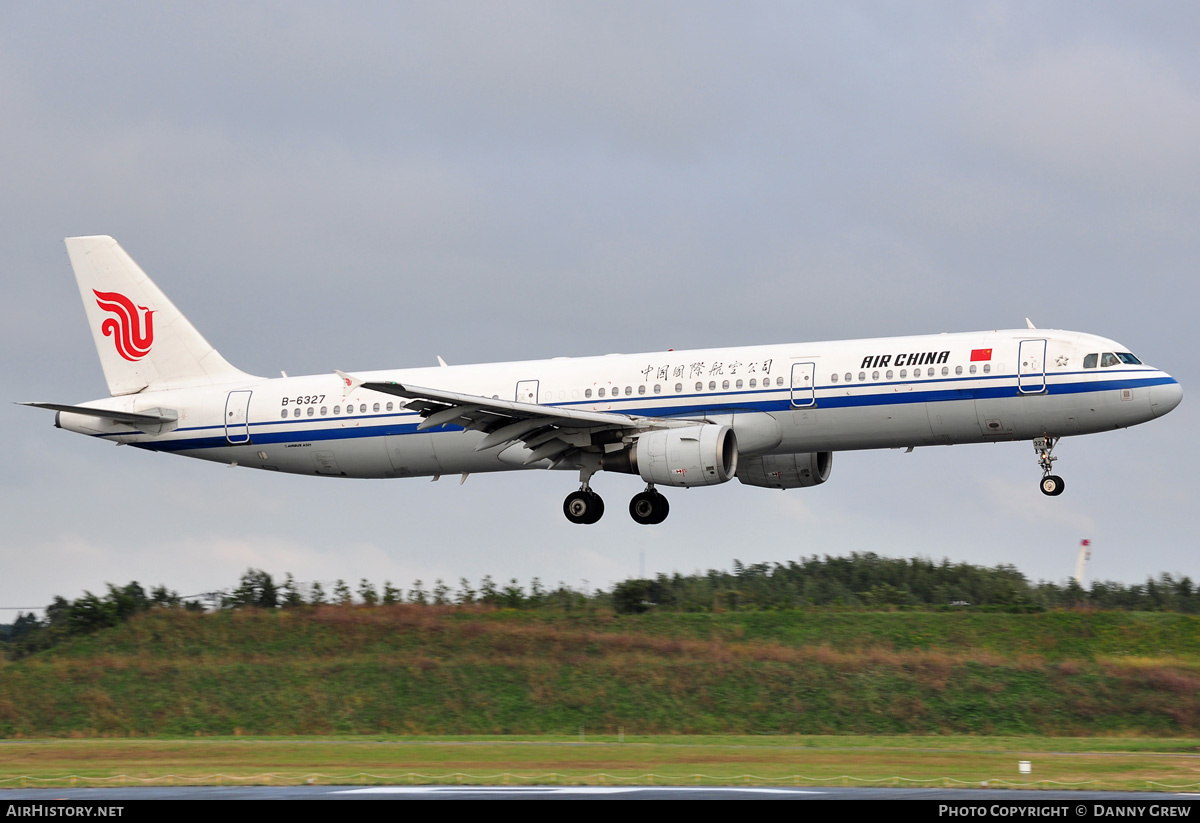 Aircraft Photo of B-6327 | Airbus A321-213 | Air China | AirHistory.net #169341