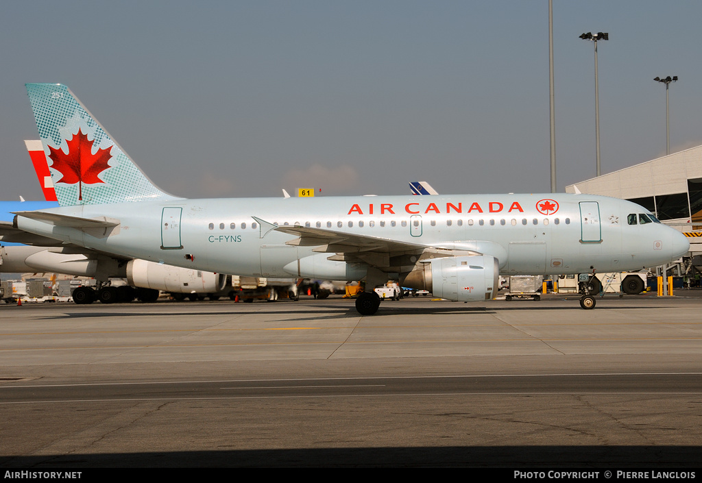Aircraft Photo of C-FYNS | Airbus A319-114 | Air Canada | AirHistory.net #169342
