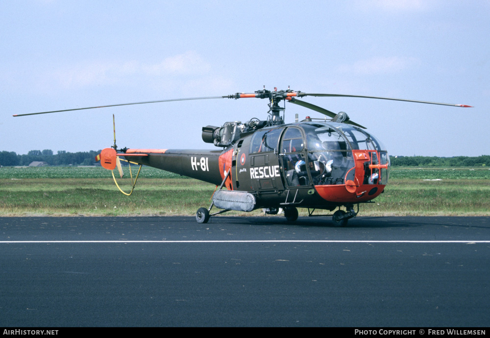 Aircraft Photo of H-81 | Sud SE-3160 Alouette III | Netherlands - Air Force | AirHistory.net #169365