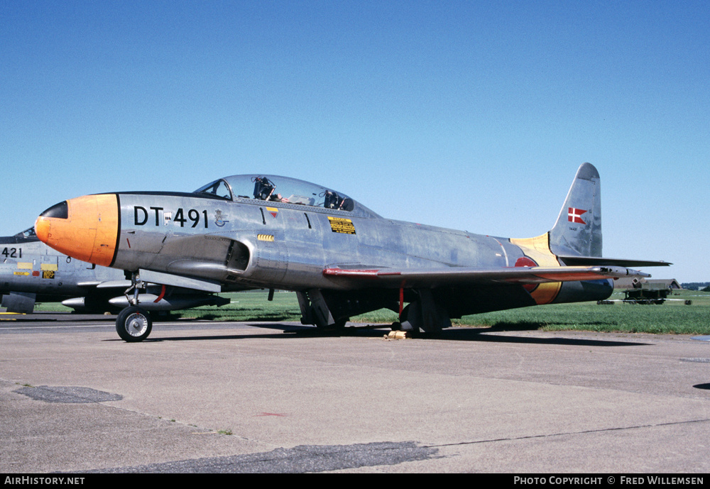 Aircraft Photo of DT-491 / 14491 | Lockheed T-33A | Denmark - Air Force | AirHistory.net #169376