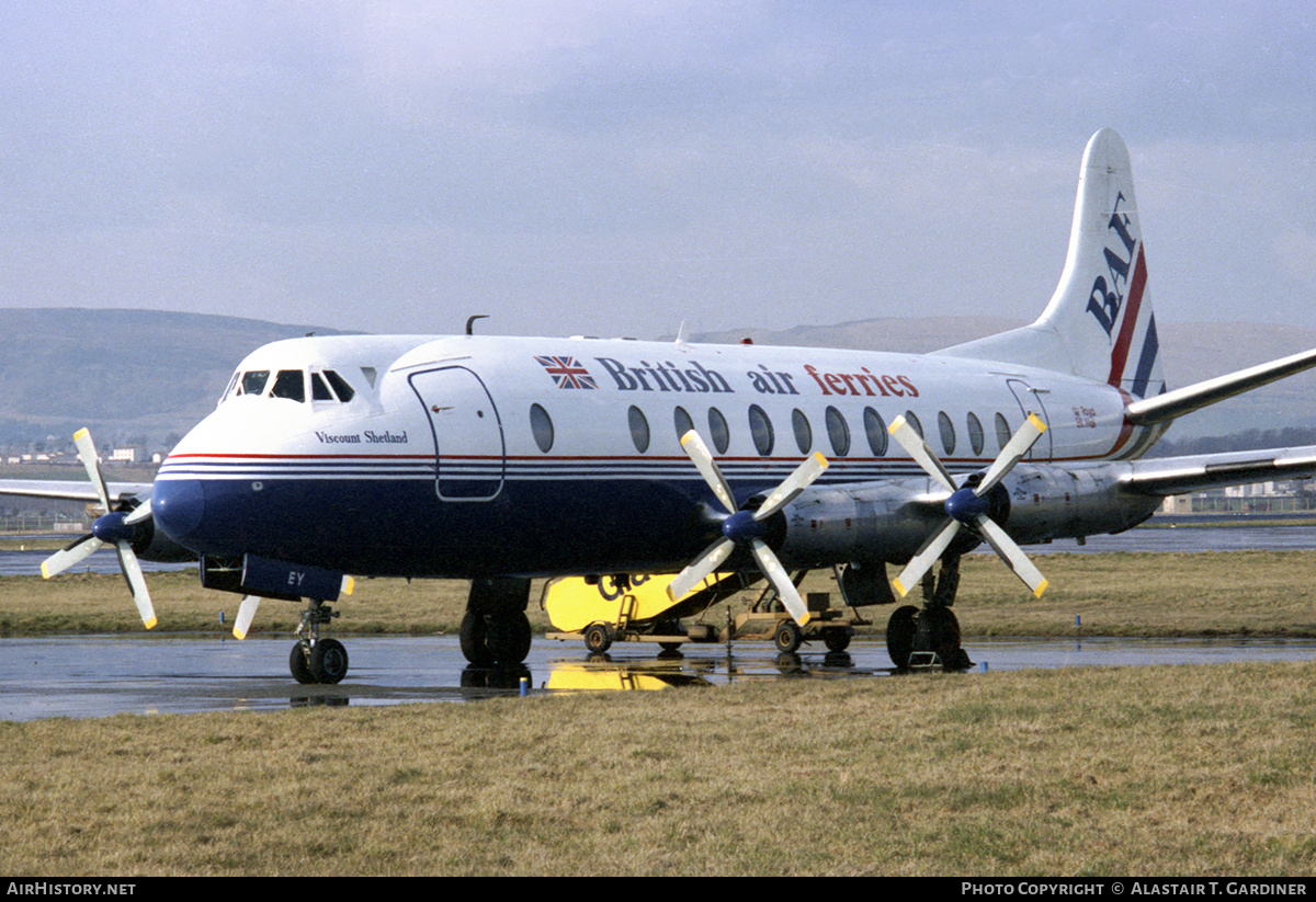 Aircraft Photo of G-APEY | Vickers 806 Viscount | British Air Ferries - BAF | AirHistory.net #169468
