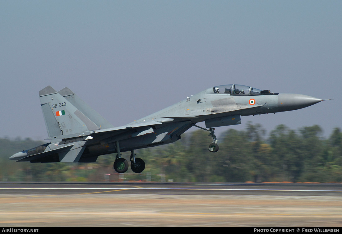 Aircraft Photo of SB040 | Sukhoi Su-30MKI | India - Air Force | AirHistory.net #169520