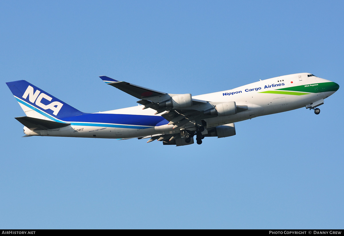 Aircraft Photo of JA04KZ | Boeing 747-4KZF/SCD | Nippon Cargo Airlines - NCA | AirHistory.net #169524