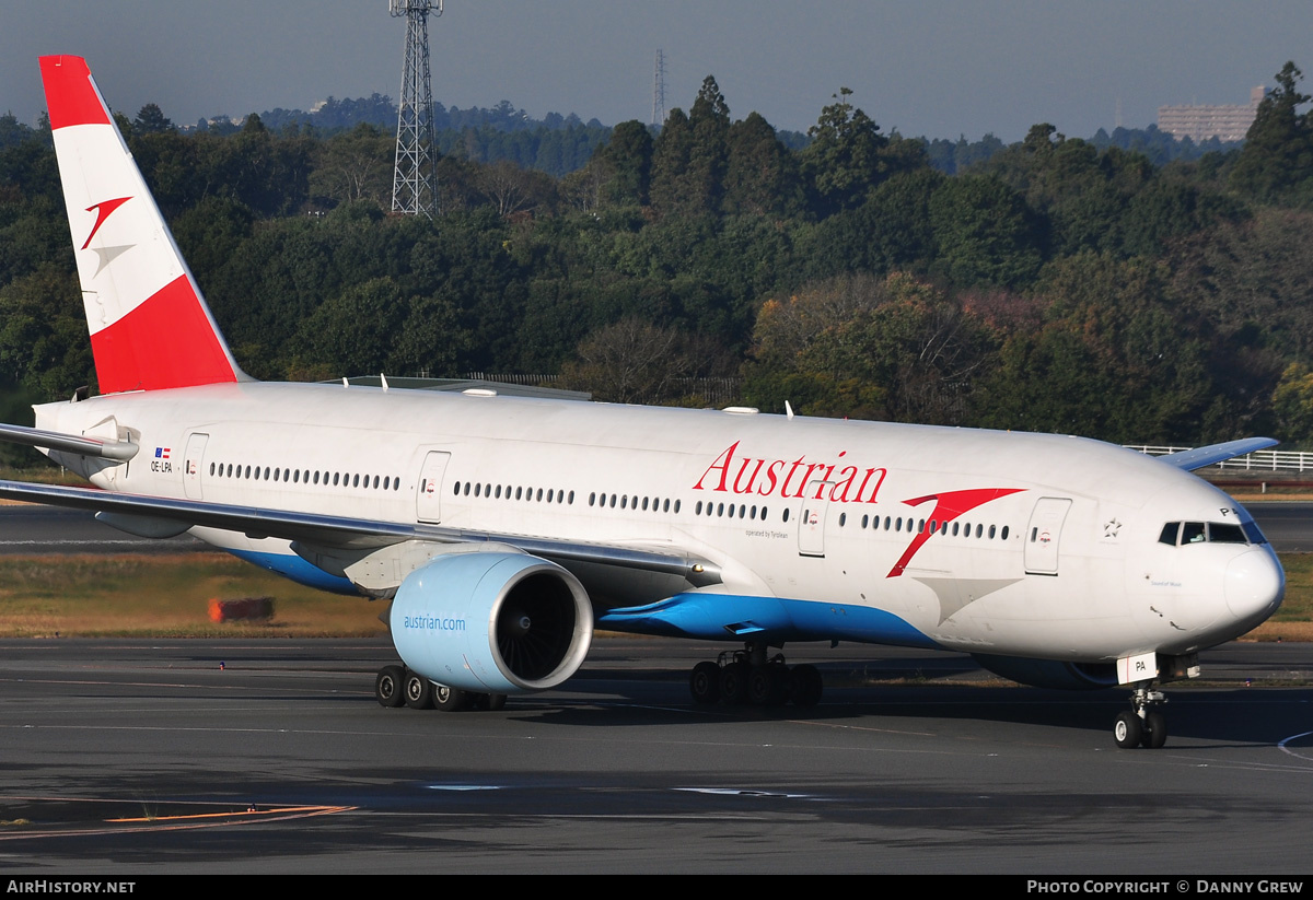 Aircraft Photo of OE-LPA | Boeing 777-2Z9/ER | Austrian Airlines | AirHistory.net #169534