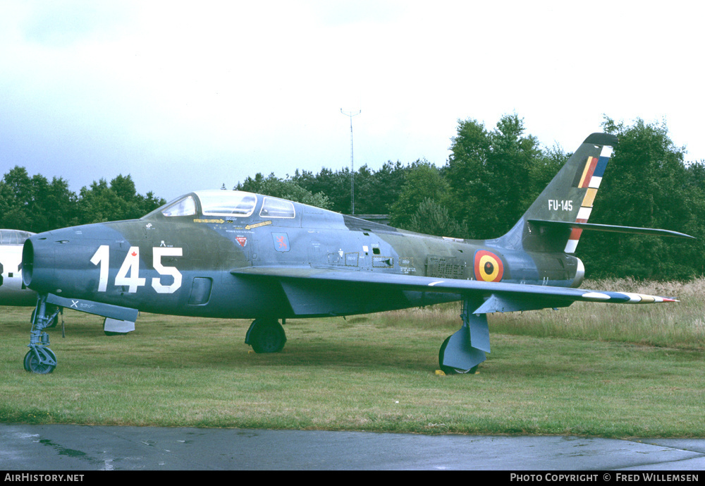 Aircraft Photo of FU-145 | Republic F-84F Thunderstreak | Belgium - Air Force | AirHistory.net #169592