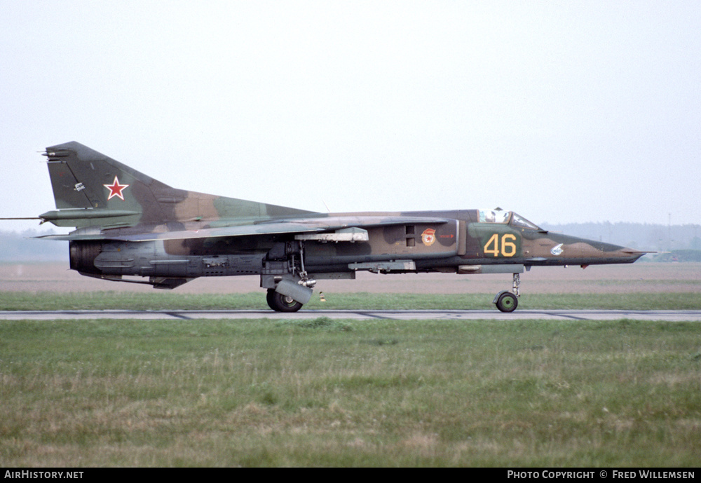 Aircraft Photo of 46 yellow | Mikoyan-Gurevich MiG-27D | Russia - Air Force | AirHistory.net #169597