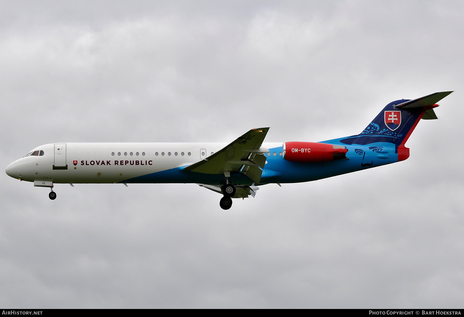 Aircraft Photo of OM-BYC | Fokker 100 (F28-0100) | Slovakia - Government | AirHistory.net #169641