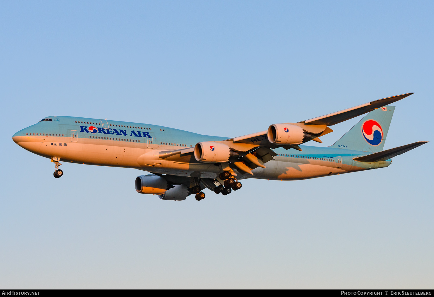 Aircraft Photo of HL7644 | Boeing 747-8I | Korean Air | AirHistory.net #169654