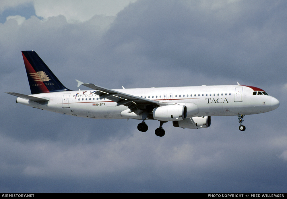 Aircraft Photo of N481TA | Airbus A320-233 | TACA - Transportes Aéreos Centro Americanos | AirHistory.net #169659