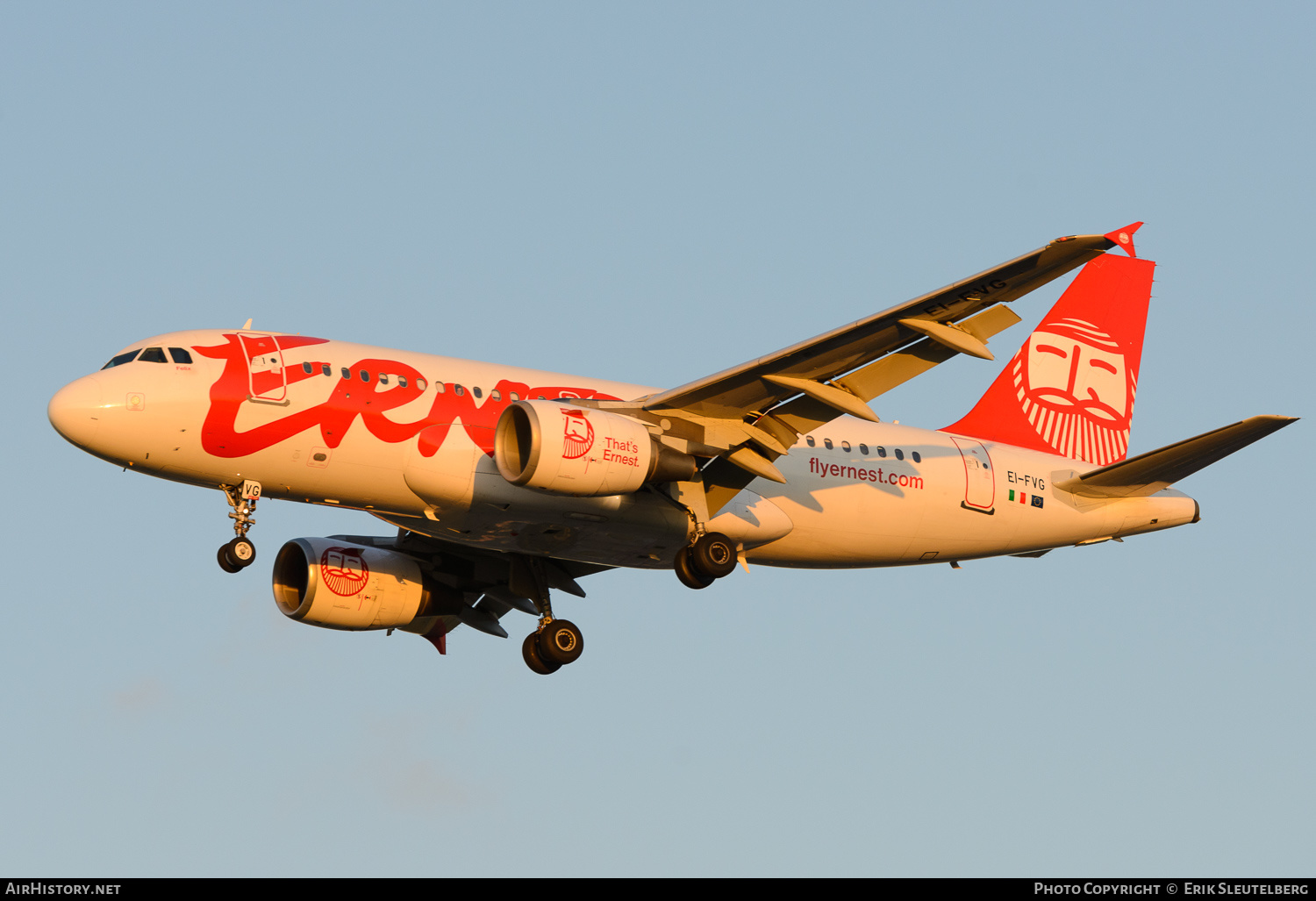 Aircraft Photo of EI-FVG | Airbus A319-111 | Ernest Airlines | AirHistory.net #169671