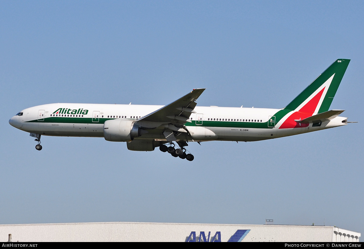 Aircraft Photo of EI-DBM | Boeing 777-243/ER | Alitalia | AirHistory.net #169710