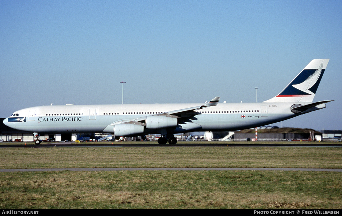 Aircraft Photo of B-HXL | Airbus A340-313 | Cathay Pacific Airways | AirHistory.net #169715