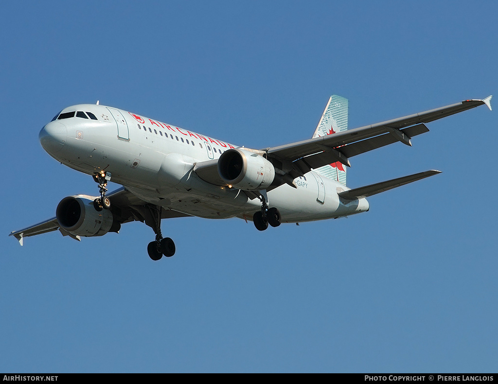 Aircraft Photo of C-GAPY | Airbus A319-114 | Air Canada | AirHistory.net #169721