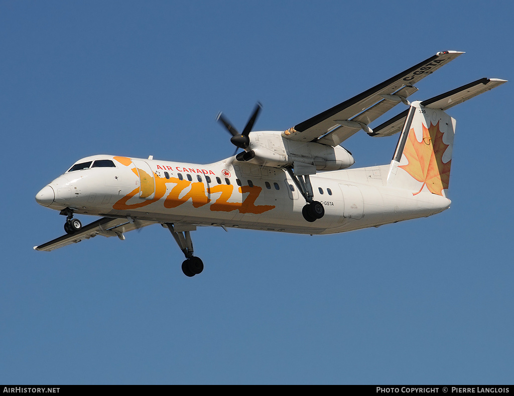Aircraft Photo of C-GSTA | De Havilland Canada DHC-8-301 Dash 8 | Air Canada Jazz | AirHistory.net #169752