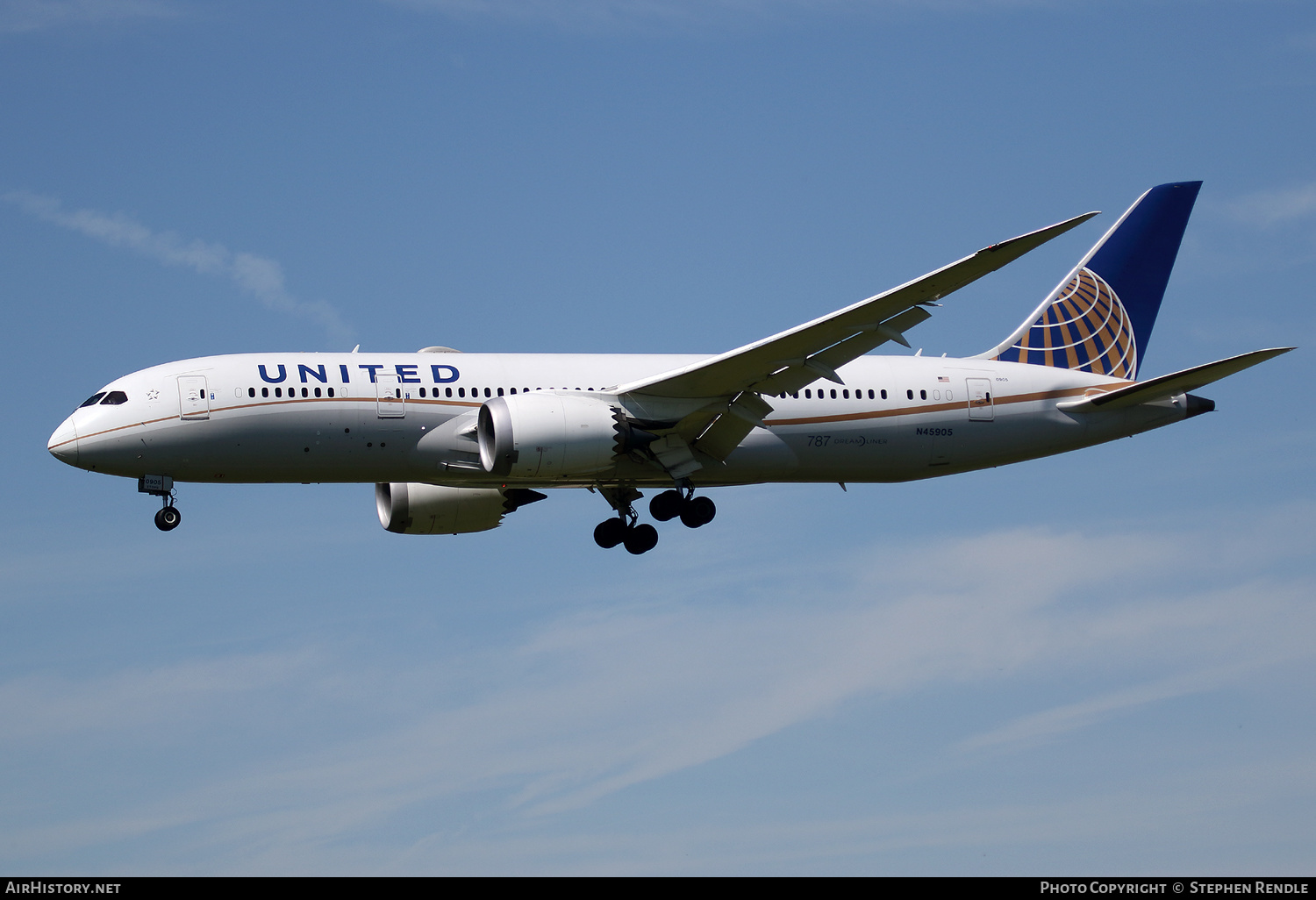 Aircraft Photo of N45905 | Boeing 787-8 Dreamliner | United Airlines | AirHistory.net #169766