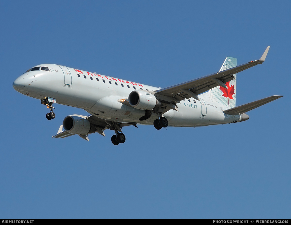 Aircraft Photo of C-FEJY | Embraer 175LR (ERJ-170-200LR) | Air Canada | AirHistory.net #169778
