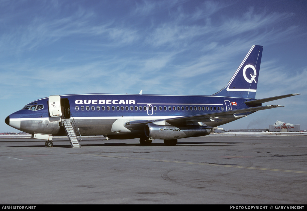 Aircraft Photo of C-GQBB | Boeing 737-296/Adv | Quebecair | AirHistory.net #169863