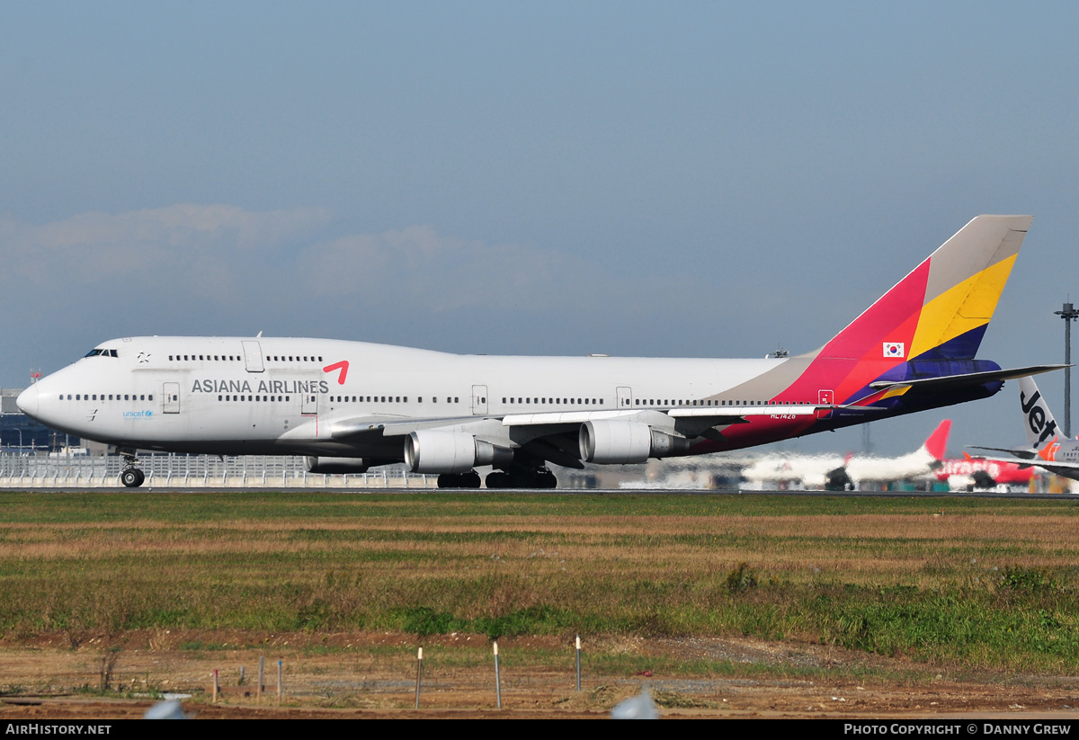 Aircraft Photo of HL7428 | Boeing 747-48E | Asiana Airlines | AirHistory.net #169868