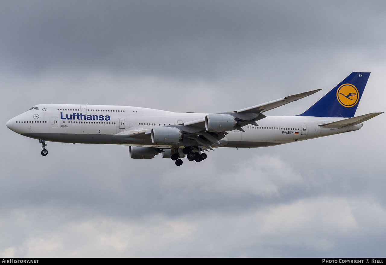 Aircraft Photo of D-ABYN | Boeing 747-830 | Lufthansa | AirHistory.net #169877