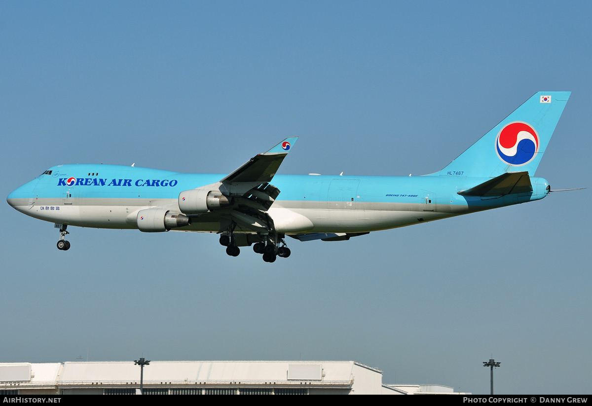Aircraft Photo of HL7467 | Boeing 747-4B5F/SCD | Korean Air Cargo | AirHistory.net #169883