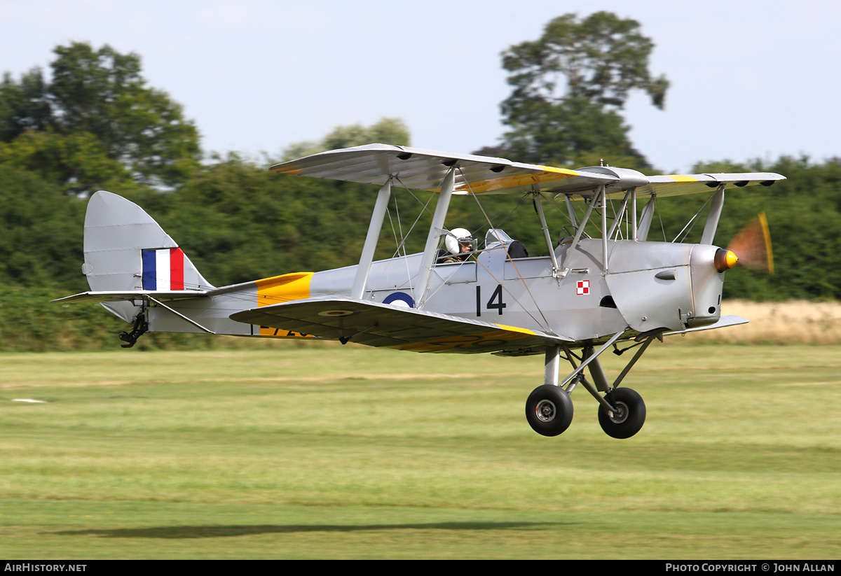 Aircraft Photo of G-ANNK / T-7290 | De Havilland D.H. 82A Tiger Moth | UK - Air Force | AirHistory.net #169894