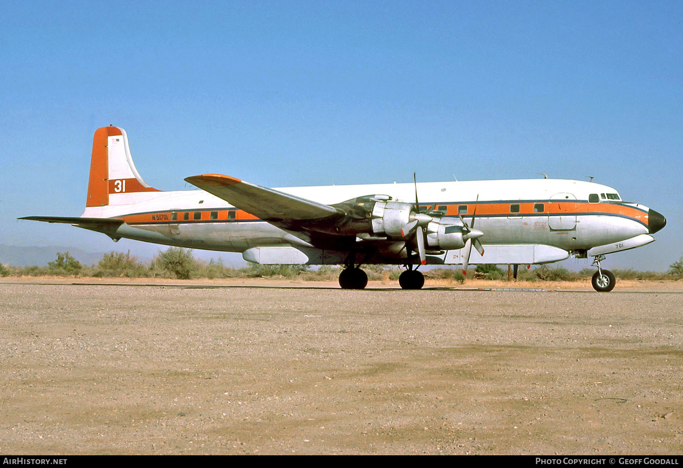 Aircraft Photo of N51701 | Douglas DC-7B/AT | AirHistory.net #169904