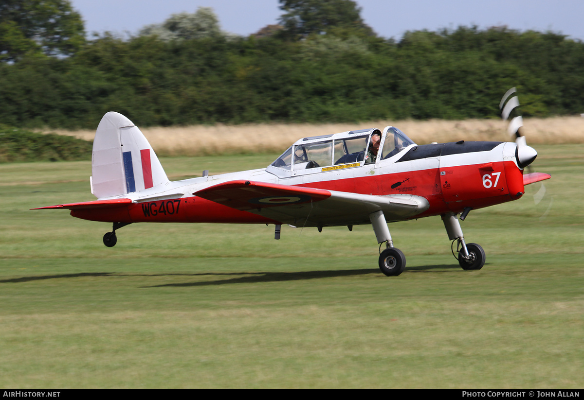 Aircraft Photo of G-BWMX / WG407 | De Havilland Canada DHC-1 Chipmunk Mk22 | UK - Air Force | AirHistory.net #169911