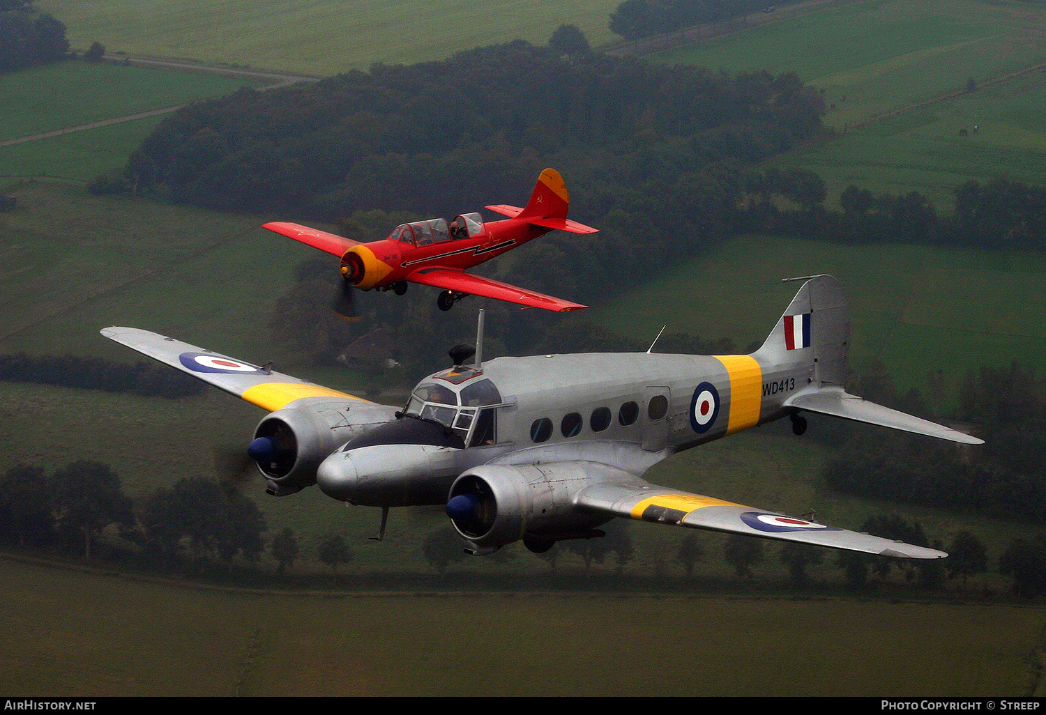 Aircraft Photo of G-VROE / WD413 | Avro 652A Anson T21 | Air Atlantique Classic Flight | UK - Air Force | AirHistory.net #169912