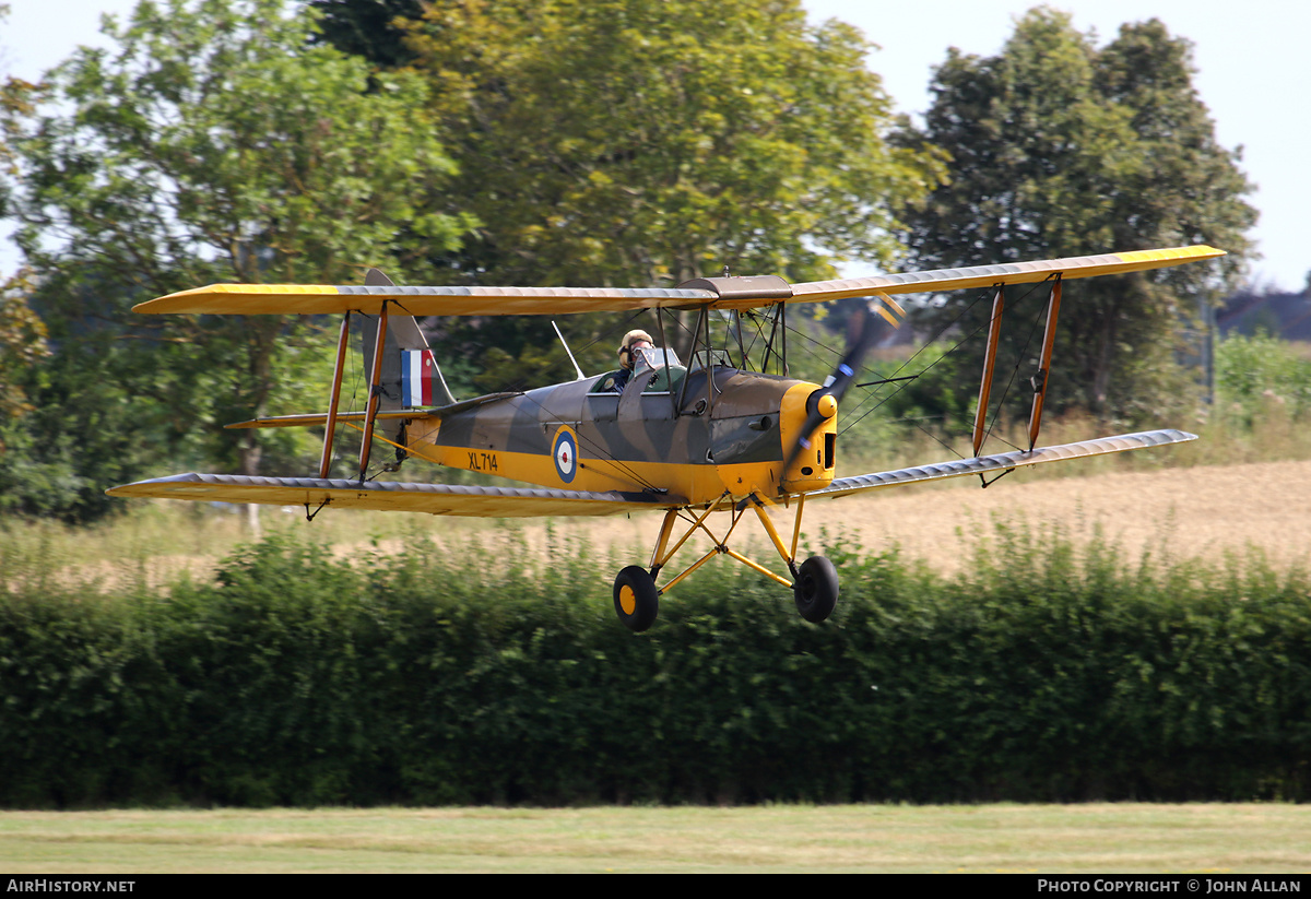 Aircraft Photo of G-AOGR / XL714 | De Havilland D.H. 82A Tiger Moth II | UK - Air Force | AirHistory.net #169913